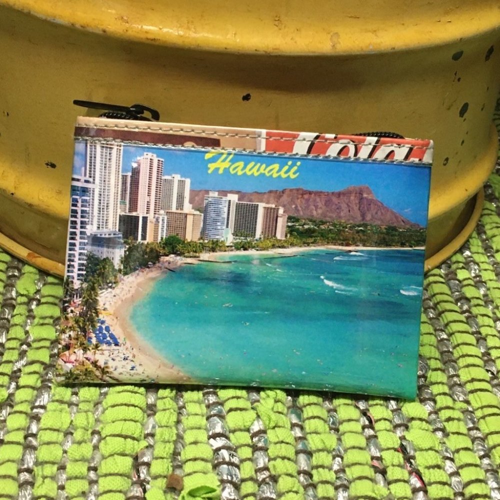 Vintage Aloha Print Coin Purse